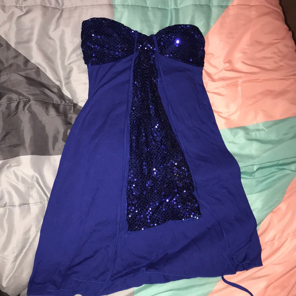 Blue sparkly dress